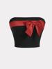EMMIOL Top a fascia con fiocco