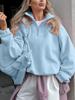 EMMIOL Sudadera con capucha holgada informal de polar