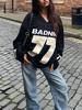 EMMIOL Maglia oversize a maniche lunghe e larghe