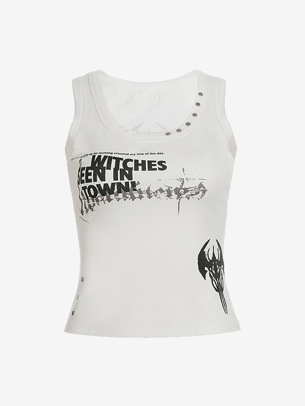 EMMIOL Retro Punk Rock Neckholder-Camisole