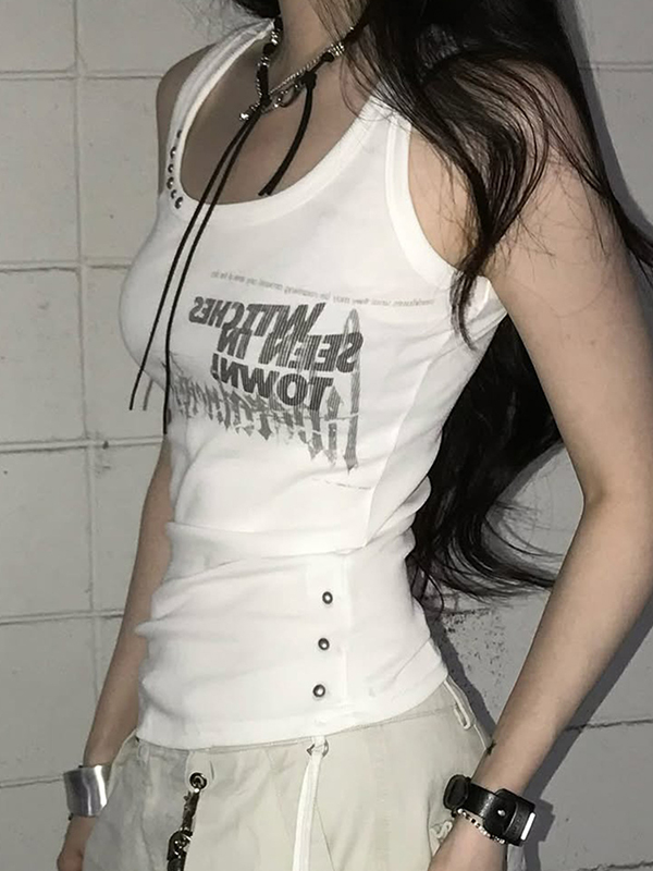 EMMIOL Retro Punk Rock Neckholder-Camisole