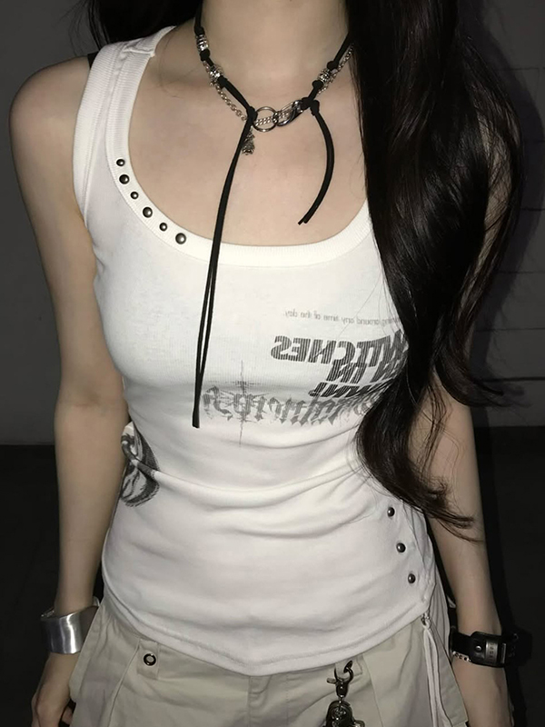 EMMIOL Retro Punk Rock Neckholder-Camisole