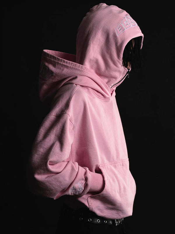 EMMIOL Felpa con cappuccio ricamata dal design alla moda