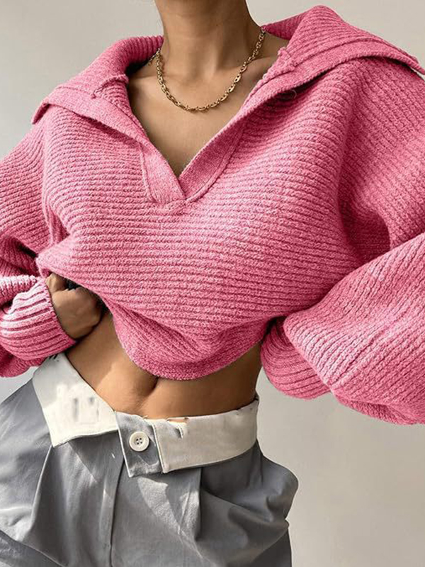 EMMIOL Half-Open Zipper Casual Sweatshirts