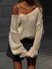 EMMIOL Cutout Mesh Oversized Long Sleeve