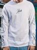 EMMIOL Handwritten Print  Oversized Long Sleeve