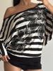 EMMIOL Retro Striped Print Long Sleeve