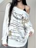 EMMIOL Ethnic Floral Print  Oversized Long Sleeve