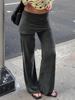 EMMIOL Splicing Y2K Straight Leg Pants