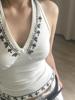 EMMIOL Gilet con stampa floreale retrò