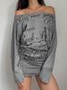 EMMIOL Retro Text Print Mini Dress