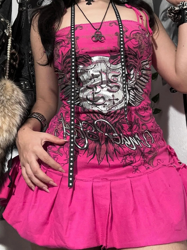 EMMIOL Devil Print Mini Dress