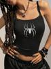 EMMIOL Top de tirantes con estampado de Spider-Man