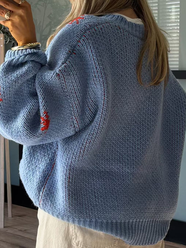 EMMIOL Stivali Martin Chunky Maglioni stampati