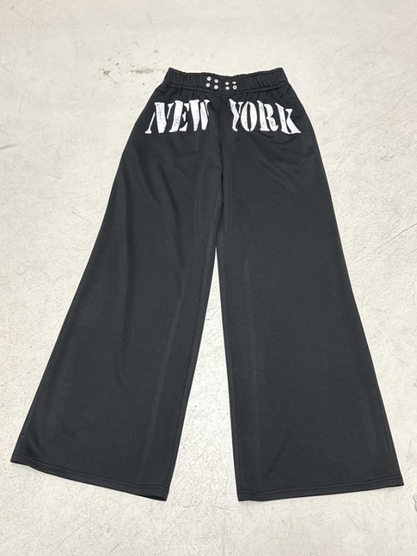EMMIOL Pantalones deportivos casuales con estampado de Nueva York