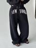 EMMIOL Pantalones deportivos casuales con estampado de Nueva York