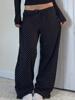 EMMIOL Polka Dot Wide-Leg Casual Straight Leg Pants