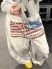 EMMIOL Pantalones deportivos con estampado de letras de hip-hop