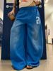EMMIOL Pantalones deportivos con lavado desgastado y degradado retro