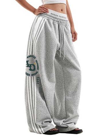 Retro Hot Girl Print Sweatpants