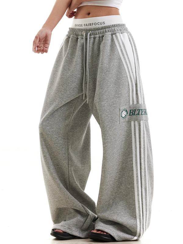 EMMIOL Pantalones deportivos con estampado retro de chica sexy