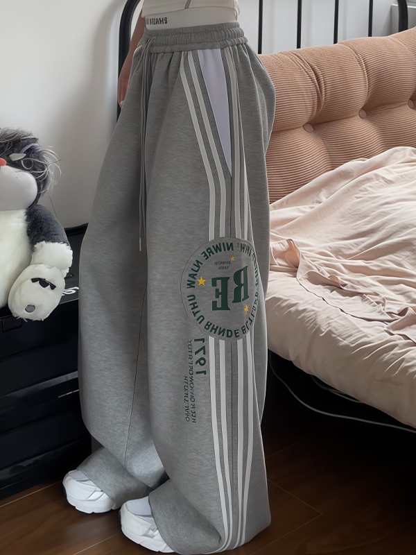 EMMIOL Pantalones deportivos con estampado retro de chica sexy