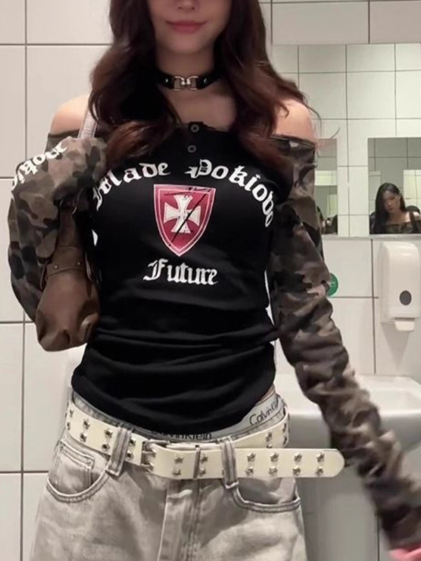 EMMIOL American Style Camouflage Long Sleeve