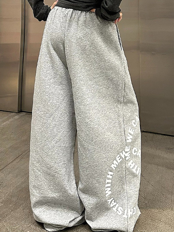 EMMIOL Pantalones deportivos con estampado retro de chica sexy