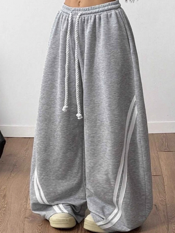 EMMIOL Jogginghose im Streetstyle mit gestreiftem Bund