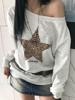 EMMIOL Leopard Print Star Patterned Long Sleeve