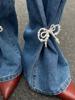 EMMIOL Cadena para pantalones de mezclilla con perlas de imitación