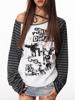 EMMIOL Y2K Star Stripe Long Sleeve