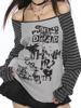 EMMIOL Y2K Star Stripe Long Sleeve