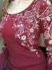 EMMIOL Plant And Flower Prints Long Sleeve