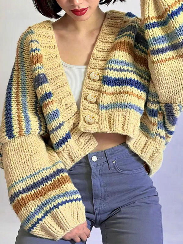 EMMIOL Cardigan con motivo etnico pigro