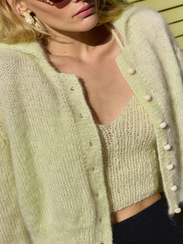 EMMIOL Cardigan morbido, paffuto e pigro