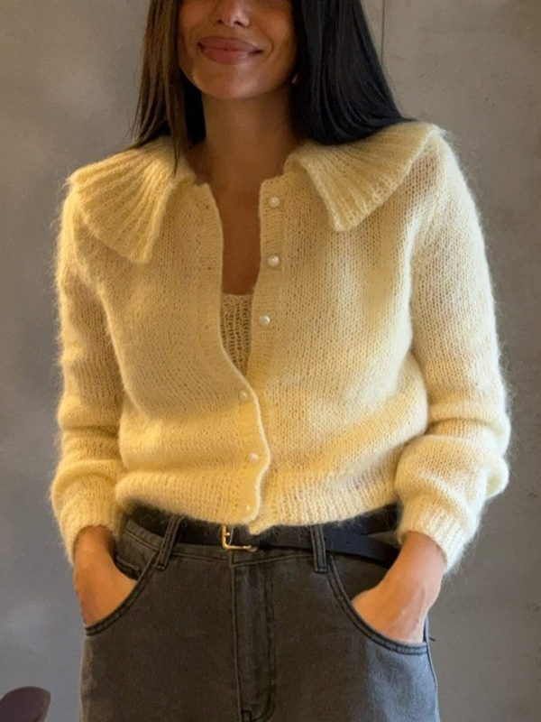 EMMIOL Cardigan morbido, paffuto e pigro
