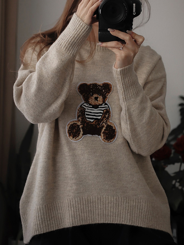 EMMIOL Cute Little Bear Sweaters