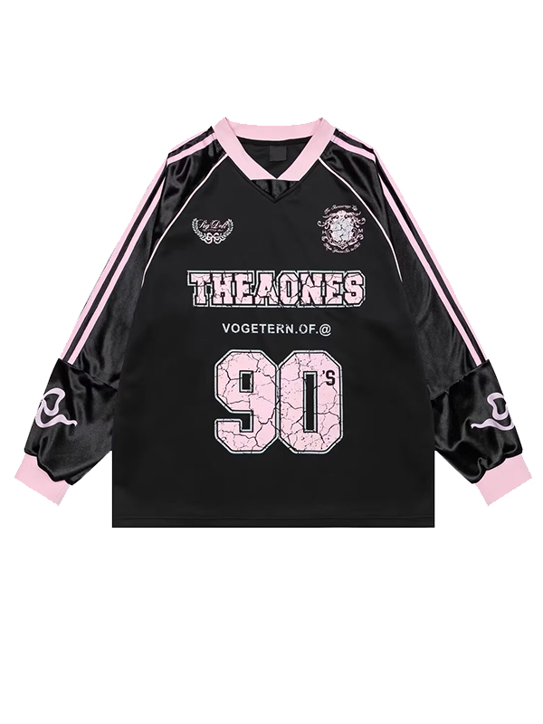 EMMIOL Digital Sports Printing Oversized Long Sleeve