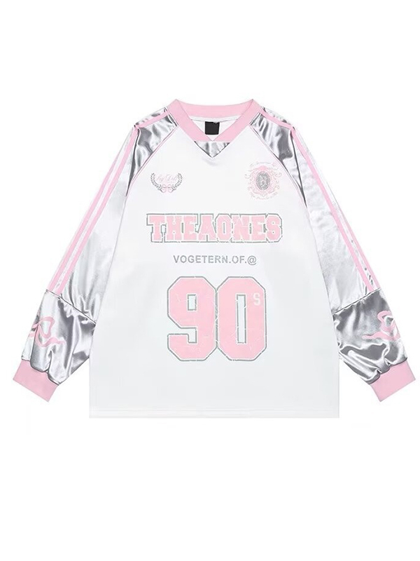 EMMIOL Digital Sports Printing Oversized Long Sleeve