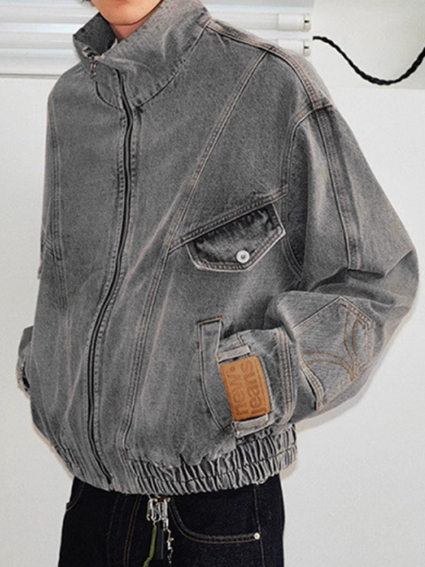 EMMIOL Retro Reverse Wash Denim Jacket