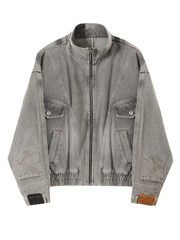 EMMIOL Retro Reverse Wash Denim Jacket