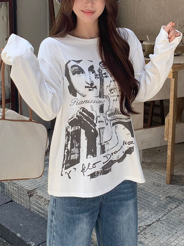 EMMIOL American Style Prints Long Sleeve