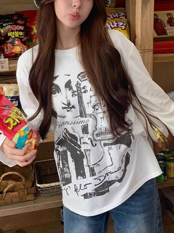 EMMIOL American Style Prints Long Sleeve