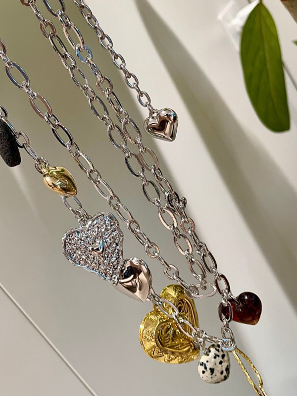 EMMIOL Metal Heart Belly Chain