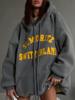 EMMIOL Y2K-Kapuzenpullover mit Retro-Print