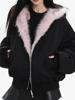 EMMIOL Chaqueta con capucha reversible y cremallera