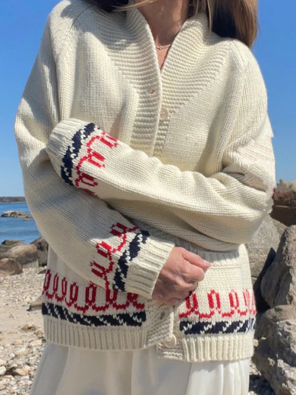 EMMIOL Casual Commuter Print Sweaters