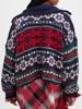 EMMIOL Chaqueta tipo suéter de punto Fair Isle