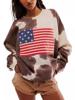 EMMIOL Sweatshirts mit Nationalflaggen-Print